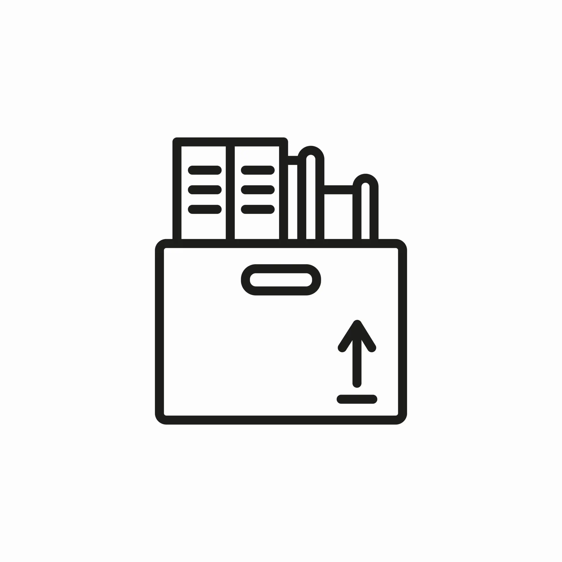 documents box-firing icon sign vector